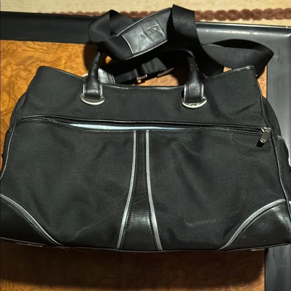 Tumi Black Laptop Bag w/handles & strap